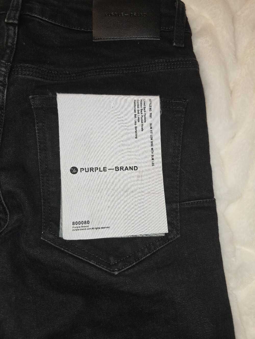Purple Brand Mens Skinny Black Jeans